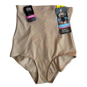 Bali New Womens Cool Comfort High-Waist Ultra Briefs Shapewear M/6 Beige